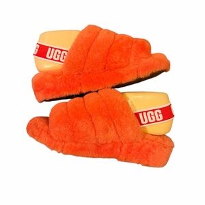 UGG fluffy yeah slides Vibrant Orange